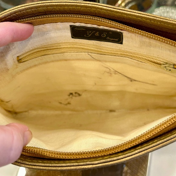 VTG - “Another Y&S Original” - Gold Mesh & Leather - Evening Bag - VGUC - Picture 17 of 17